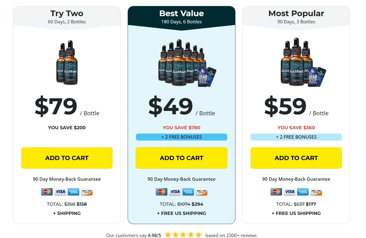 Audifort pricing label image